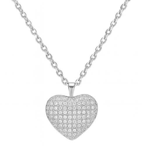 سلسلة قلب فضي – Heart necklace